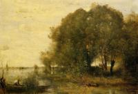 Corot, Jean-Baptiste-Camille - Wooded Peninsula